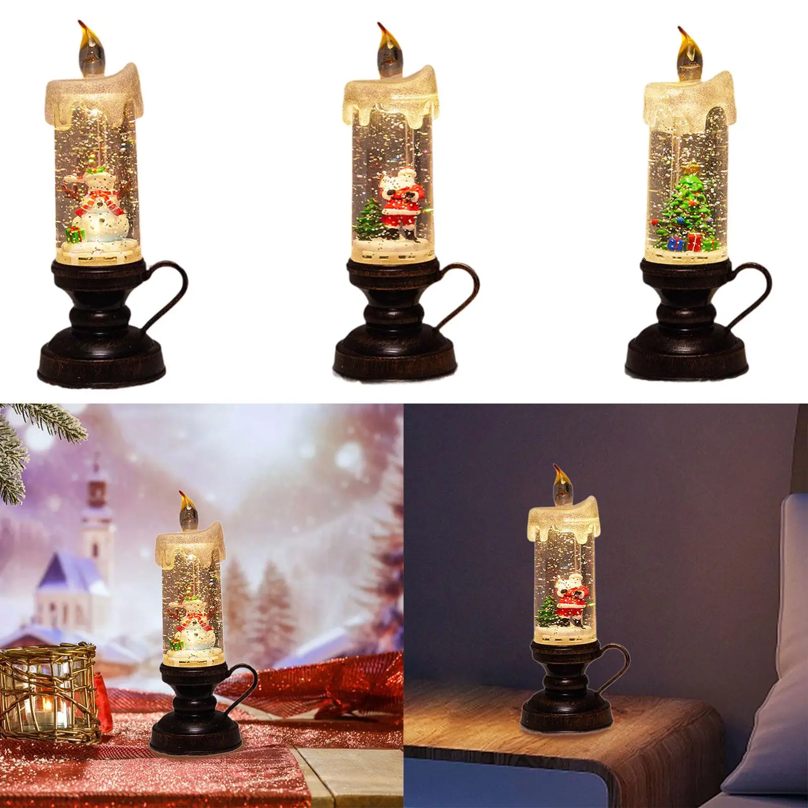 Christmas Snow Globe Candle Light Photo Props Charming Gift Water Glittering Candles for Entrance Cabinet Office Desk Farmhouse
Christmas Snow Globe Candle Light Photo Props Charming Gift Water Glittering Candles for Entrance Cabinet Office Desk Farmhouse