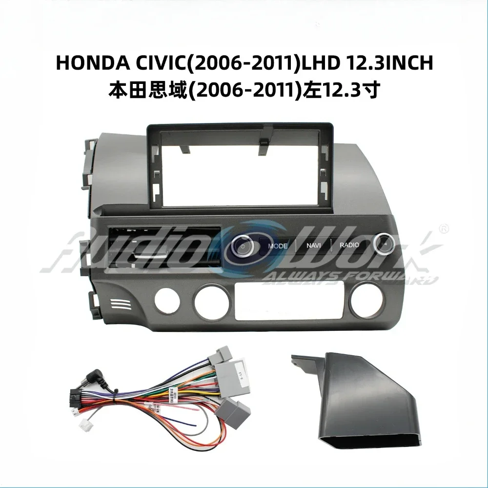 For 2008-2011 HONDA CIVIC Car Radio Fascia 12.3 Inch 2 Din Stereo Player Install Surround Panel Dash Kit GPS Frame
For 2008-2011 HONDA CIVIC Car Radio Fascia 12.3 Inch 2 Din Stereo Player Install Surround Panel Dash Kit GPS Frame
