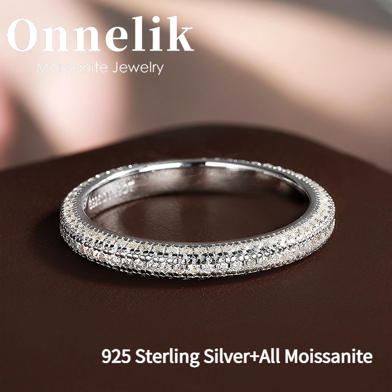 Onnelik Full 1MM D Color VVS1 Moissanite Diamond Rings with GRA for Women Wedding Bands Sparkling Jewelry S925 Silver Rings
Onnelik Full 1MM D Color VVS1 Moissanite Diamond Rings with GRA for Women Wedding Bands Sparkling Jewelry S925 Silver Rings
