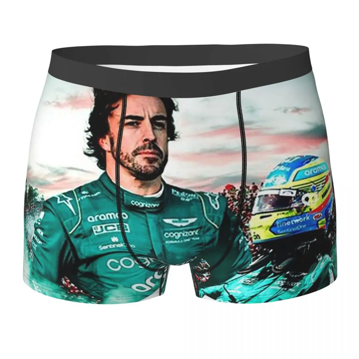 Трусы-боксеры, шорты Fernando Alonso, мужские трусы с плакатом, дышащее нижнее белье для мужчин, подарки бойфренду 
Трусы-боксеры, шорты Fernando Alonso, мужские трусы с плакатом, дышащее нижнее белье для мужчин, подарки бойфренду