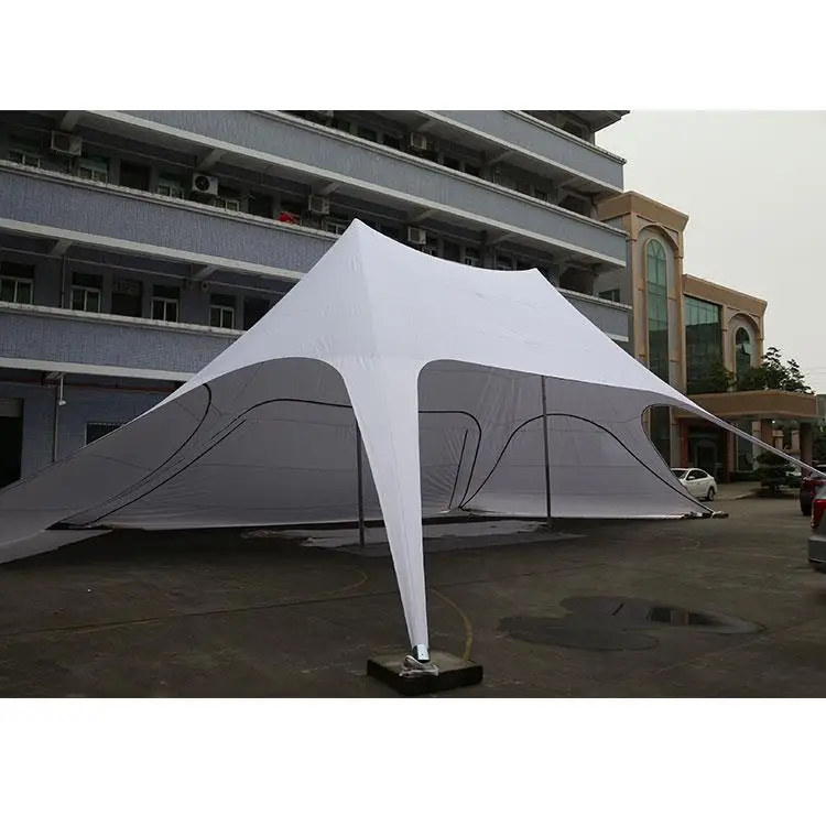 Custom Size 600D Polyester Material Double Twin Pole Star Tent Canopy for Beach Event
Custom Size 600D Polyester Material Double Twin Pole Star Tent Canopy for Beach Event