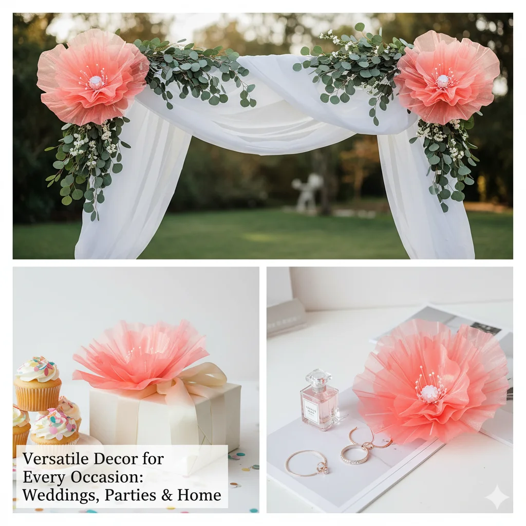 Large Flower Head Gradient Organza Giant Flower Handmade Artificial Flower Head For Wedding Party Backdrop Display Photo Props
Large Flower Head Gradient Organza Giant Flower Handmade Artificial Flower Head For Wedding Party Backdrop Display Photo Props