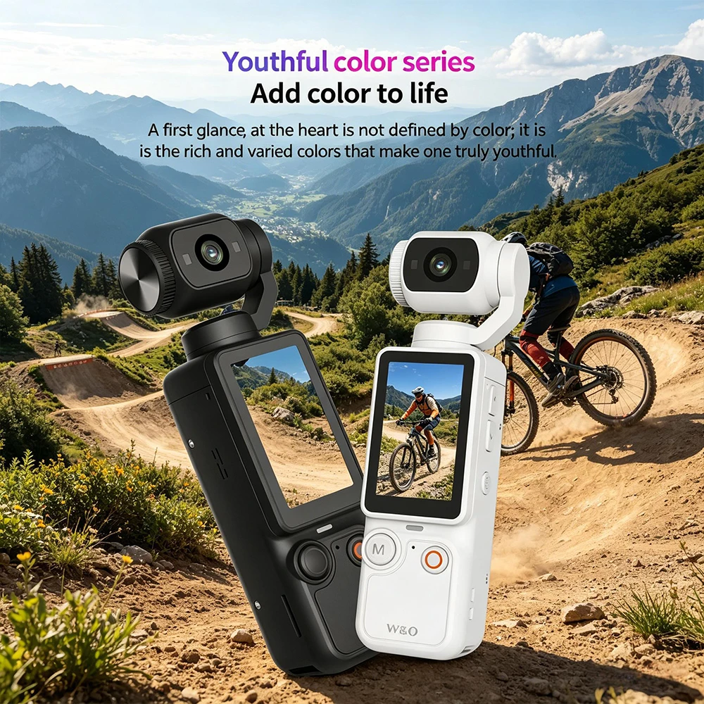 180° Rotation Mini Pocket Vlog Camera 1.9 Inch HD Screen Handheld Sports Action Cam for Travel & Cycling
180° Rotation Mini Pocket Vlog Camera 1.9 Inch HD Screen Handheld Sports Action Cam for Travel & Cycling