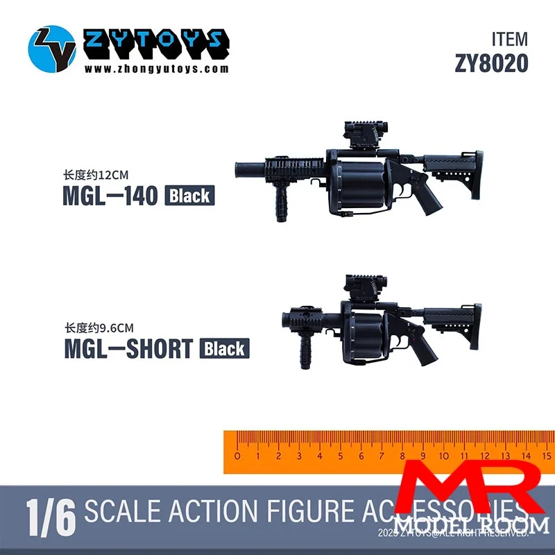 ZYTOYS ZY8020 1/6 Scale MGL-140 Grenade Launcher Plastic Soldier Scene Props Model Fit 12'' Male Female Action Figure Body
ZYTOYS ZY8020 1/6 Scale MGL-140 Grenade Launcher Plastic Soldier Scene Props Model Fit 12'' Male Female Action Figure Body