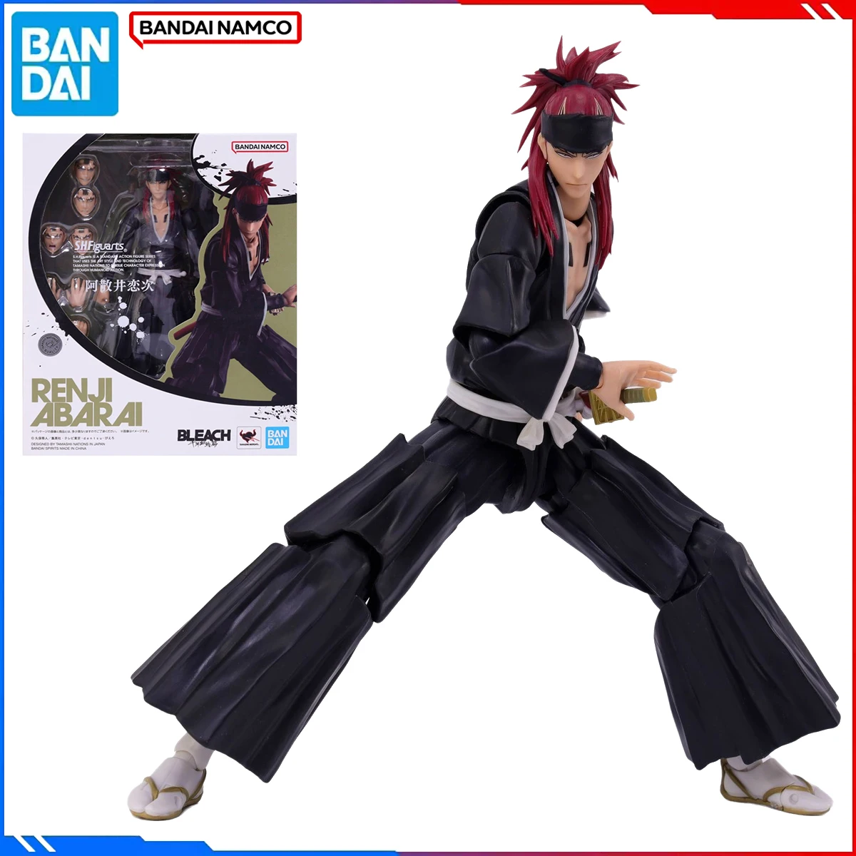 Genuine Bandai Original BLEACH Figure Model Kits S.H.Figuarts 1/12 Anime Figures Abarai Renji Action Model Toys Gift for Kids
Genuine Bandai Original BLEACH Figure Model Kits S.H.Figuarts 1/12 Anime Figures Abarai Renji Action Model Toys Gift for Kids
