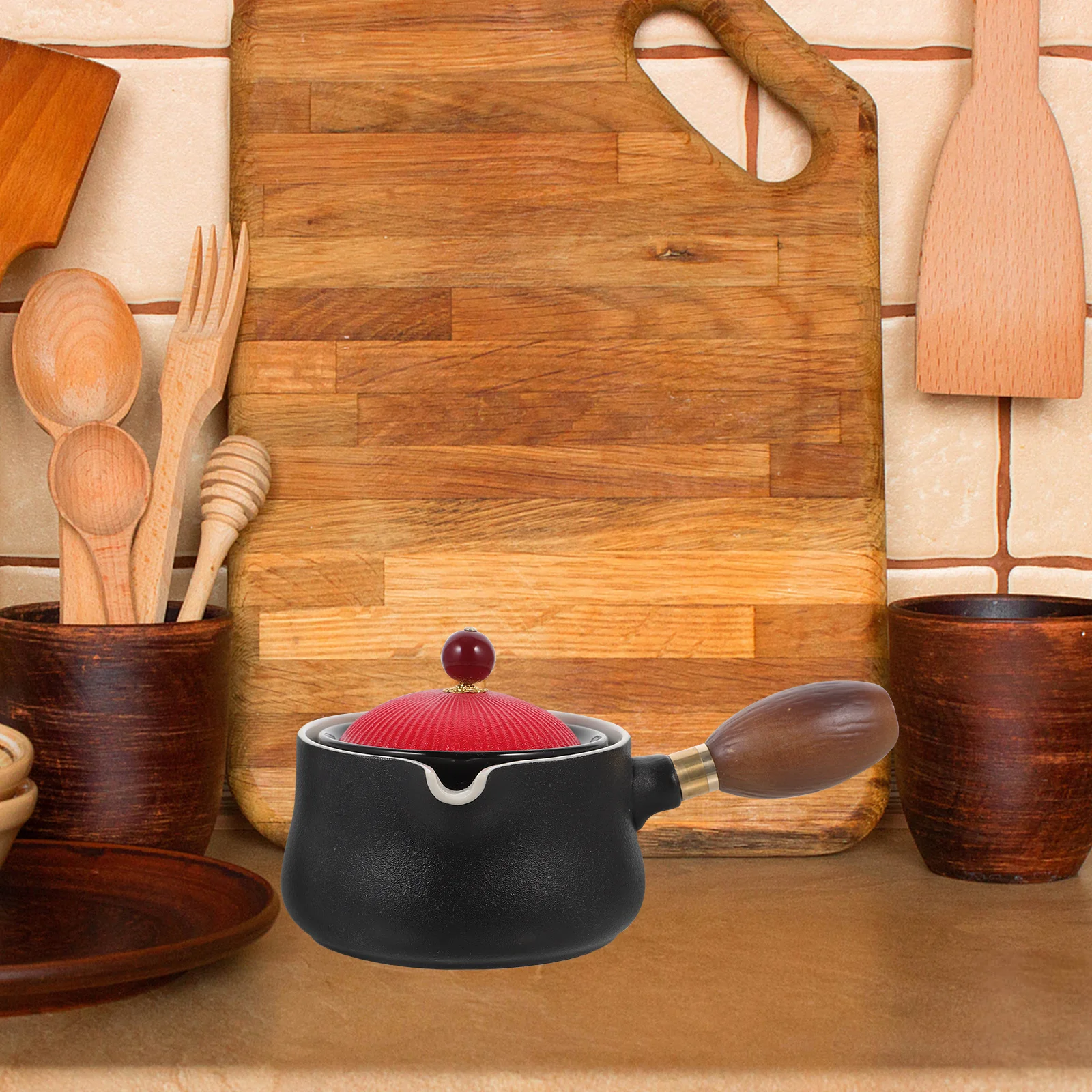 Ceramic Teapot with Side Handle Large Capacity 360 Degree Rotatable Design Easy Clean Vintage Style Tea Kettle for Family
Ceramic Teapot with Side Handle Large Capacity 360 Degree Rotatable Design Easy Clean Vintage Style Tea Kettle for Family