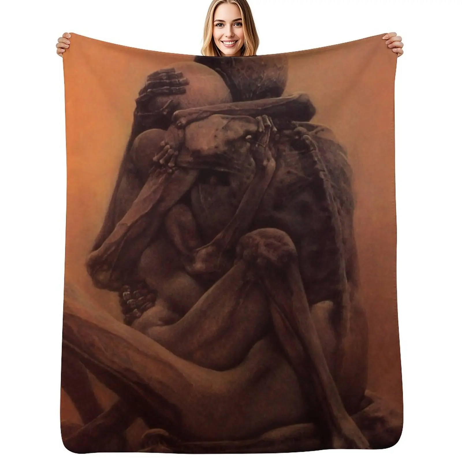 Untitled (The lovers) by Zdzislaw Beksinski Throw Blanket Flannel Fleece Soft Warm Throw Blanket
Untitled (The lovers) by Zdzislaw Beksinski Throw Blanket Flannel Fleece Soft Warm Throw Blanket