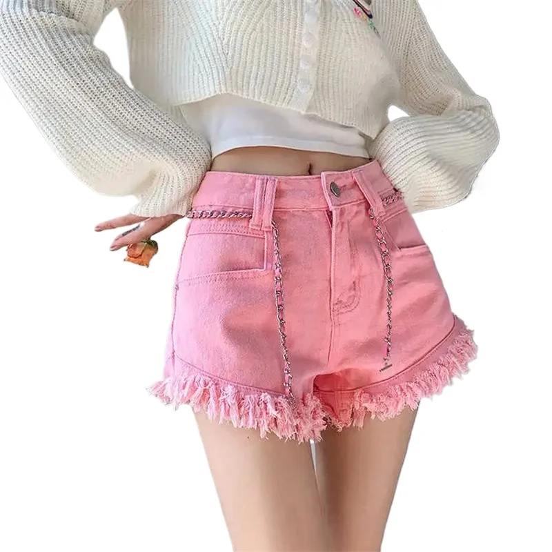 Hairy spicy girl Denim Shorts Women's Streetwear Summer Design sense Versatile A-line Pants High waist leg Wide leg pants
Hairy spicy girl Denim Shorts Women's Streetwear Summer Design sense Versatile A-line Pants High waist leg Wide leg pants