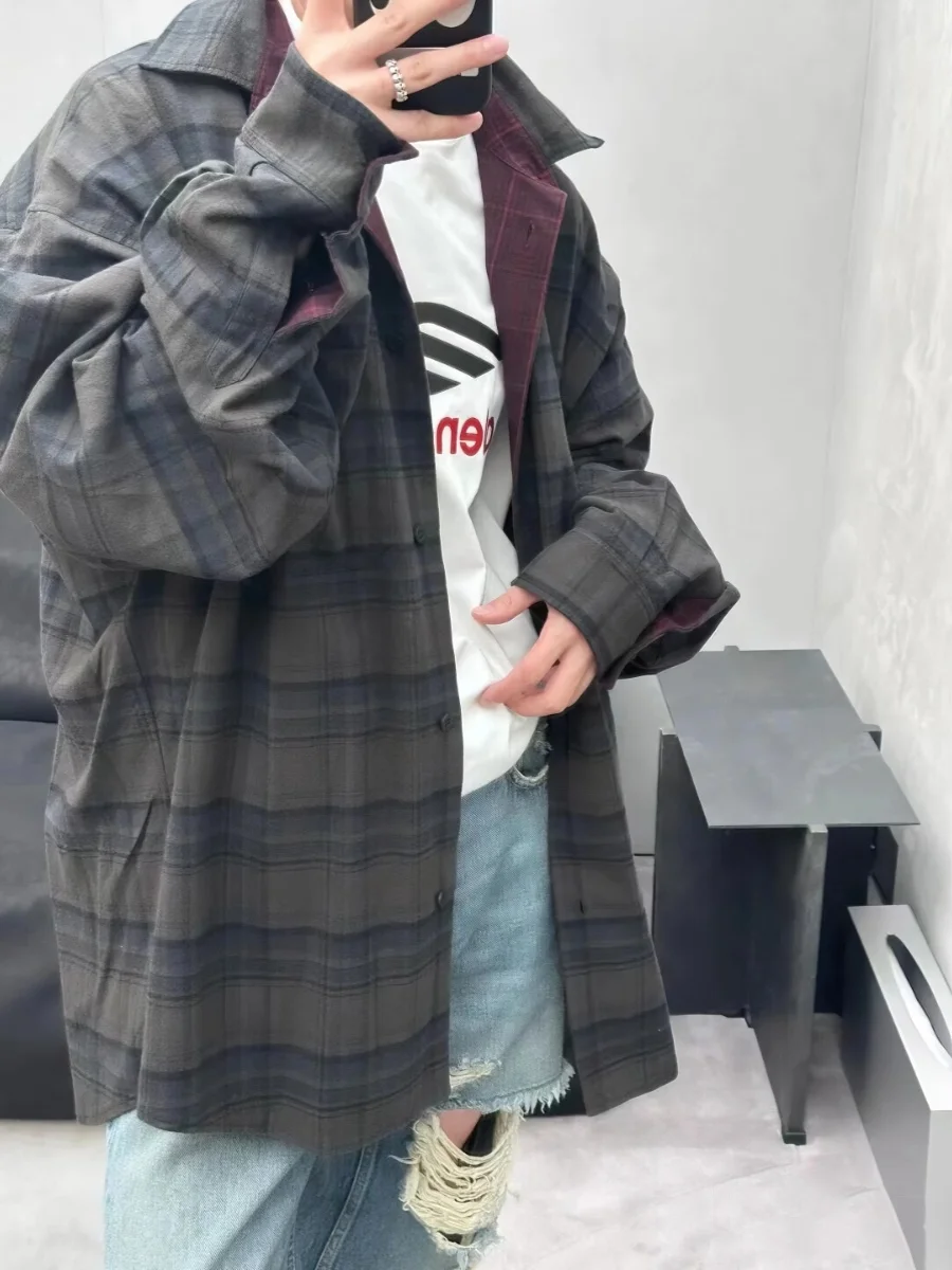 Spring Summer New Heavy Embroidery Plaid Pattern Double-sided Wear Long Sleeve Loose Retro Collar Shirt Cotton Flannel Wear-r...
Spring Summer New Heavy Embroidery Plaid Pattern Double-sided Wear Long Sleeve Loose Retro Collar Shirt Cotton Flannel Wear-r...