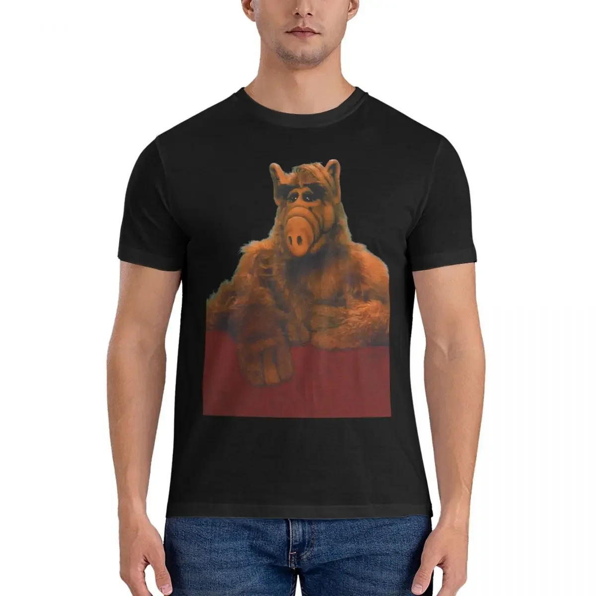 Lovely T-Shirt Men ALF Novelty Pure Cotton Tee Shirt Crewneck Short Sleeve T Shirt Printed Clothing
Lovely T-Shirt Men ALF Novelty Pure Cotton Tee Shirt Crewneck Short Sleeve T Shirt Printed Clothing