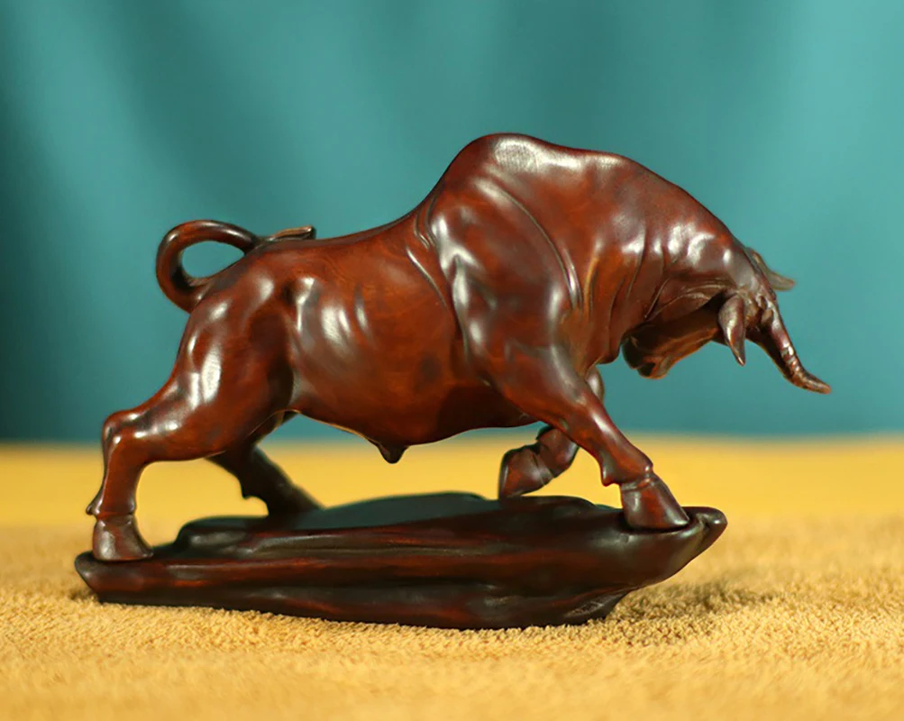 LS056 - 15x6.1x9.3 CM Stunning Boxwood Carving Figurine : Powerful Buffalo Ox
LS056 - 15x6.1x9.3 CM Stunning Boxwood Carving Figurine : Powerful Buffalo Ox