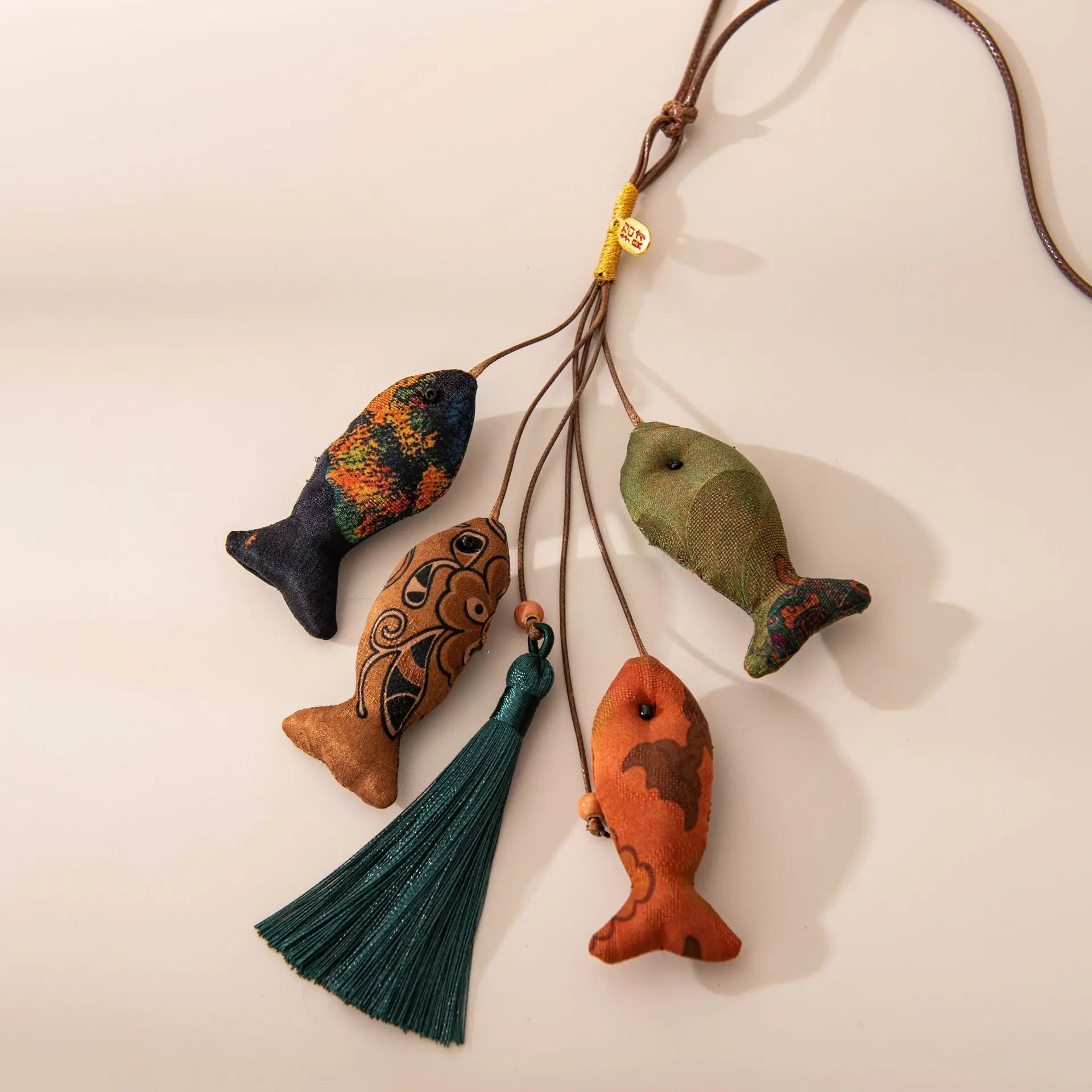 Silk Necklace Ethnic Style Fish Embroidery Tassel Fill Silk Floss Sweater Chain Accessory Traditional Chinese Decorations
Silk Necklace Ethnic Style Fish Embroidery Tassel Fill Silk Floss Sweater Chain Accessory Traditional Chinese Decorations