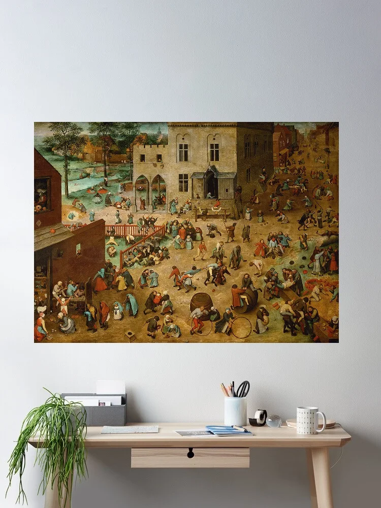 Pieter Bruegel the Elder - Children’s Games, Print Art Canvas Poster, For Living Room Decor, Home Wall Picture
Pieter Bruegel the Elder - Children’s Games, Print Art Canvas Poster, For Living Room Decor, Home Wall Picture