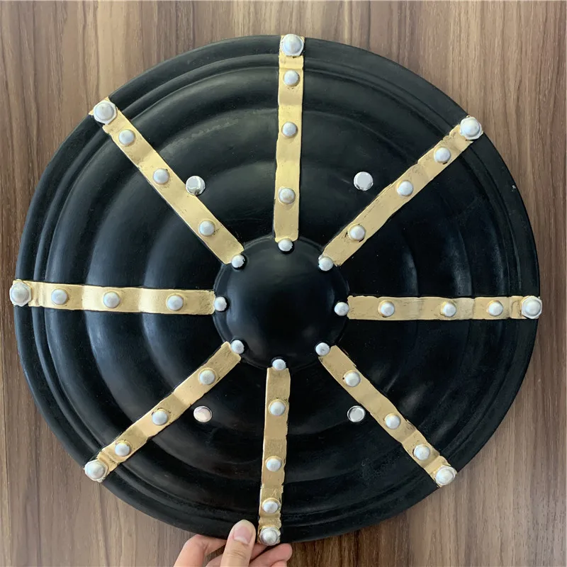 Medieval Warrior Gladiator Round Shield 1:1 PU Golden Black Shield Weapon Movie Game Role Play Gift Big Halloween Cosplay Prop
Medieval Warrior Gladiator Round Shield 1:1 PU Golden Black Shield Weapon Movie Game Role Play Gift Big Halloween Cosplay Prop