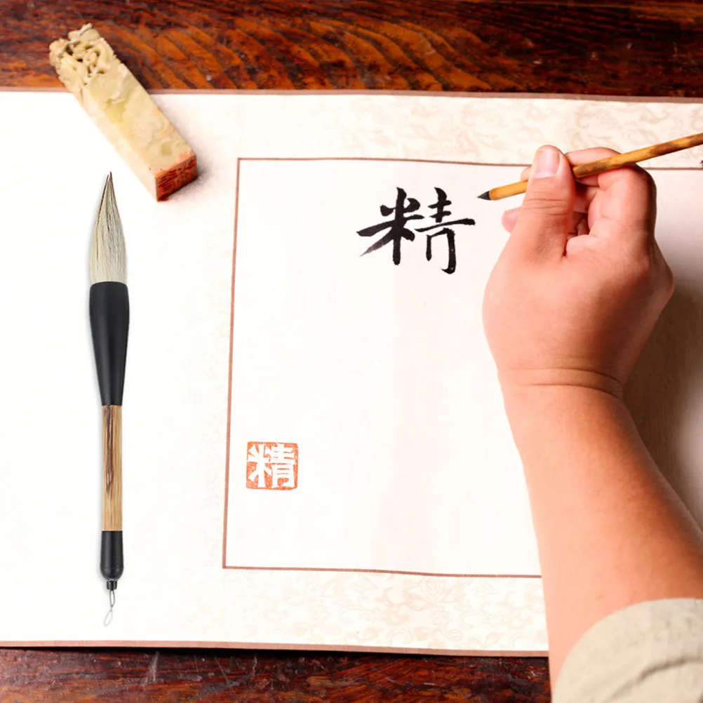 Chinese Calligraphy Brush Smooth Comfortable Pen Tip Flush Easy Operation Portable Lightweight for Writing Drawing Painting
Chinese Calligraphy Brush Smooth Comfortable Pen Tip Flush Easy Operation Portable Lightweight for Writing Drawing Painting