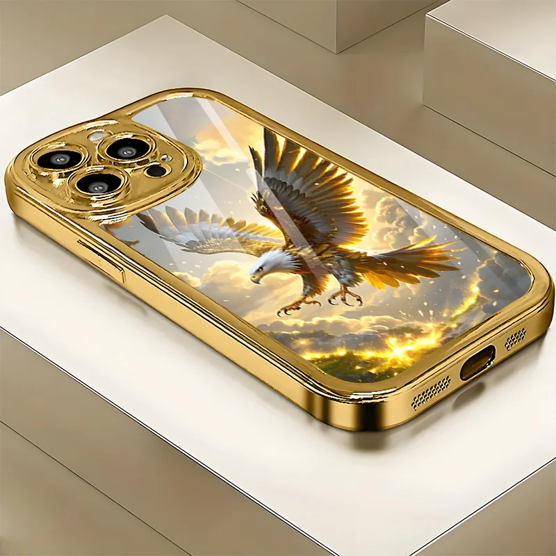 Electroplated glass phone case, suitable for iphone 17, 16, 15, 14, 13, 12, 11pm Pro Plus and other phone models.
Electroplated glass phone case, suitable for iphone 17, 16, 15, 14, 13, 12, 11pm Pro Plus and other phone models.
