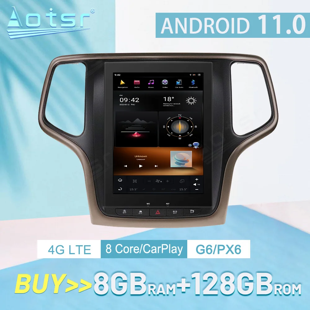 8 + 128G Carplay для Jeep Grand Cherokee 2014, 2015, 2016, PX6, Android 11, GPS-навигация, Автомобильный плеер, радио, стерео, аудио рекордер
8 + 128G Carplay для Jeep Grand Cherokee 2014, 2015, 2016, PX6, Android 11, GPS-навигация, Автомобильный плеер, радио, стерео, аудио рекордер