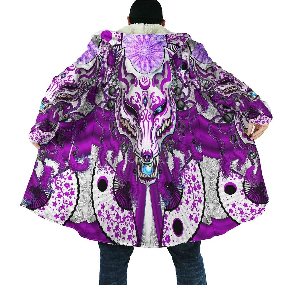 CLOOCL Winter Mens Cloak Janpanese Art Purple Fox Ninja Mask Printed Windproof Fleece Cape Hooded Blanket Dropshipping
CLOOCL Winter Mens Cloak Janpanese Art Purple Fox Ninja Mask Printed Windproof Fleece Cape Hooded Blanket Dropshipping