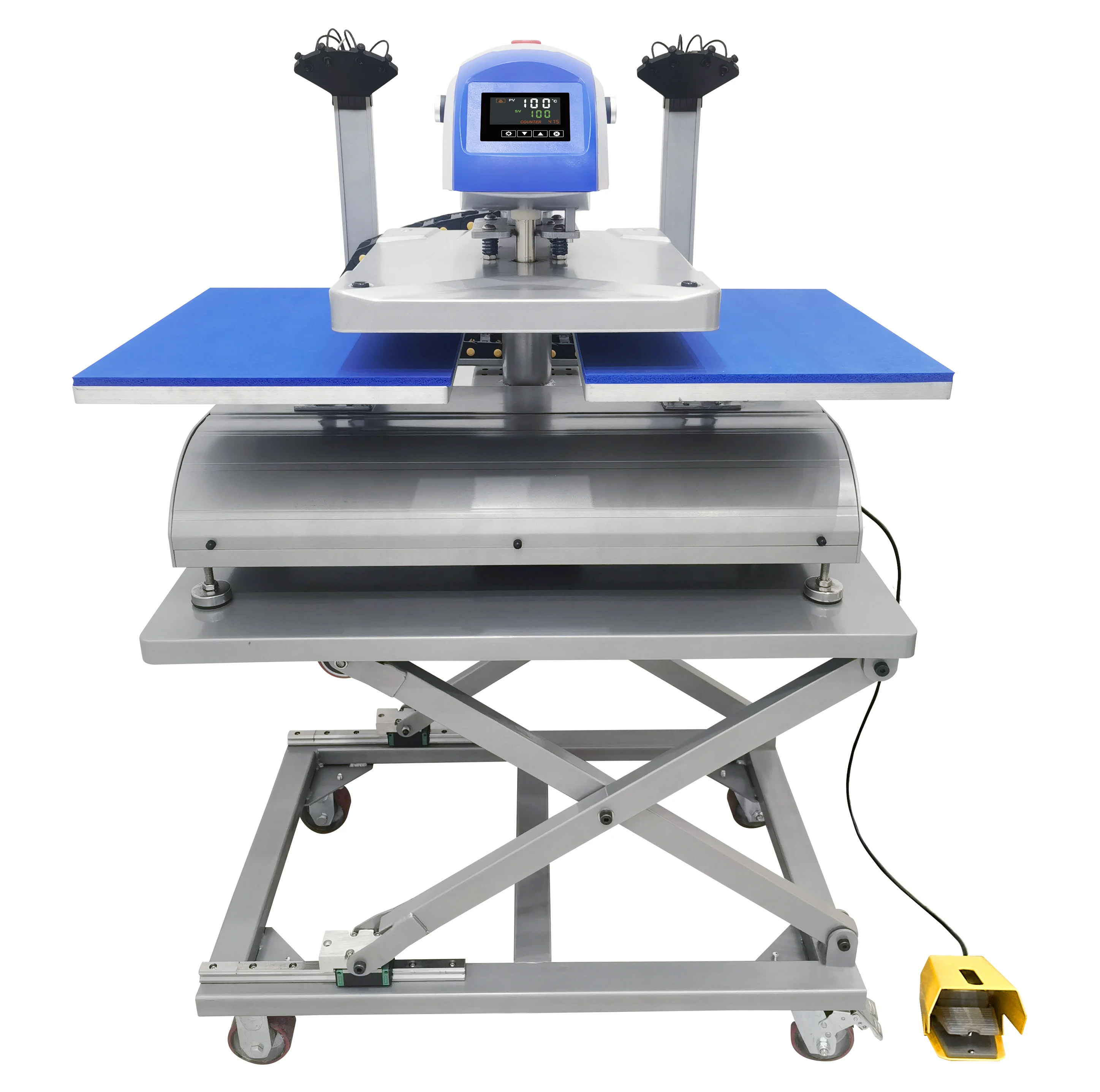 40x50 High-Performance Electric Automatic Double Station Heat Transfer Press Laser Alignment For Heat Press
40x50 High-Performance Electric Automatic Double Station Heat Transfer Press Laser Alignment For Heat Press