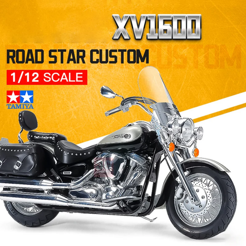 TAMIYA Plastic assembled motorcycle proportional model kit 14135 XV1600 Road Star Custom 1/12 toy DIY collection gift
TAMIYA Plastic assembled motorcycle proportional model kit 14135 XV1600 Road Star Custom 1/12 toy DIY collection gift