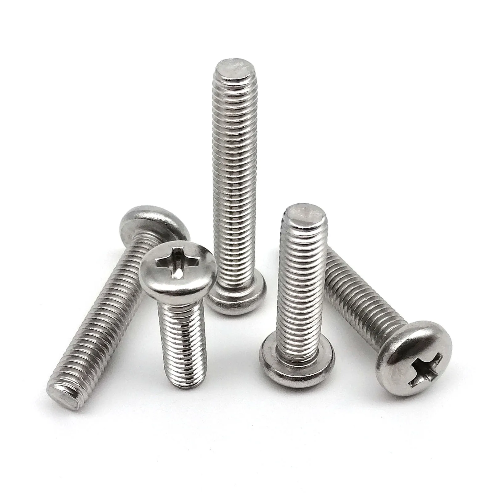 2/10/50pcs M2 M2.5 M3 M3.5 M4 M5 M6 M8 Long GB818 A2 304 Stainless steel Cross Round Phillips Pan Head Screw Bolt length=5-100mm
2/10/50pcs M2 M2.5 M3 M3.5 M4 M5 M6 M8 Long GB818 A2 304 Stainless steel Cross Round Phillips Pan Head Screw Bolt length=5-100mm
