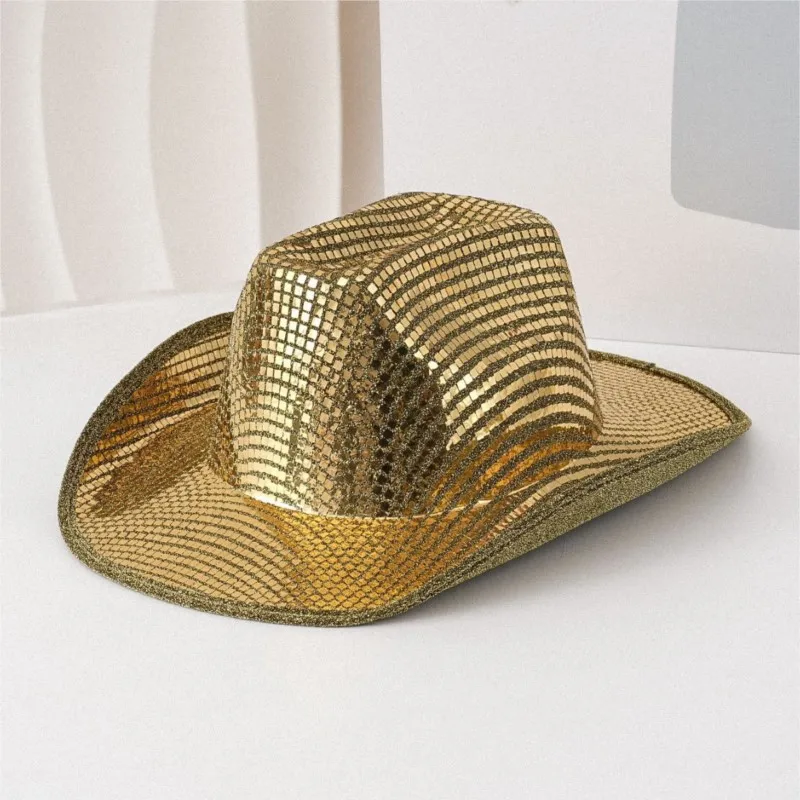 Men's and women's sequined hats with wide brims novel interesting style for festive parties
Men's and women's sequined hats with wide brims novel interesting style for festive parties