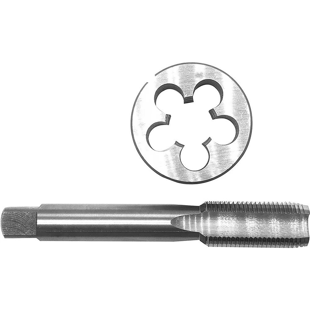 HUAZHICHUN 1PC 15/16-8UN Tap + 1PC 15/16-8UN Die, HSS Tap and Die Set Right Hand Tap
HUAZHICHUN 1PC 15/16-8UN Tap + 1PC 15/16-8UN Die, HSS Tap and Die Set Right Hand Tap