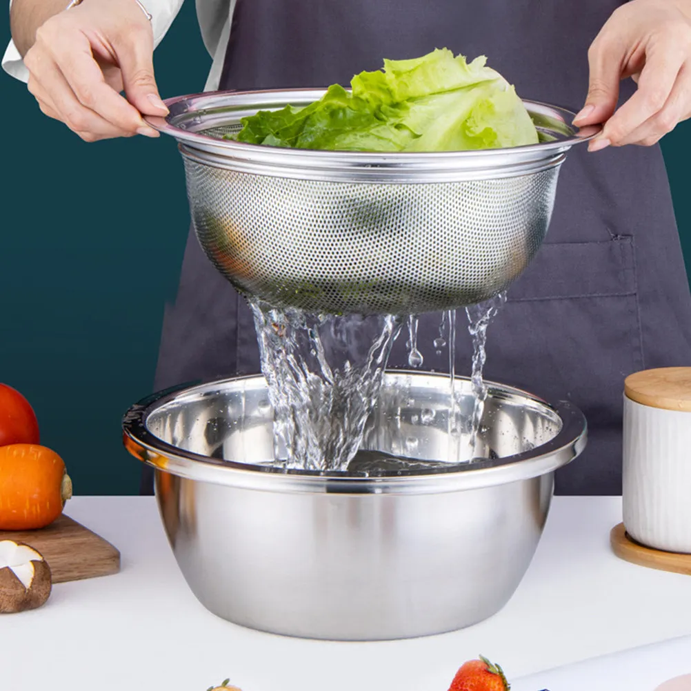 1Set Stainless Steel Grater Basin Multifunctional Vegetable Washer Slicer Practical Drain Kitchen Tool Grater with Container
1Set Stainless Steel Grater Basin Multifunctional Vegetable Washer Slicer Practical Drain Kitchen Tool Grater with Container