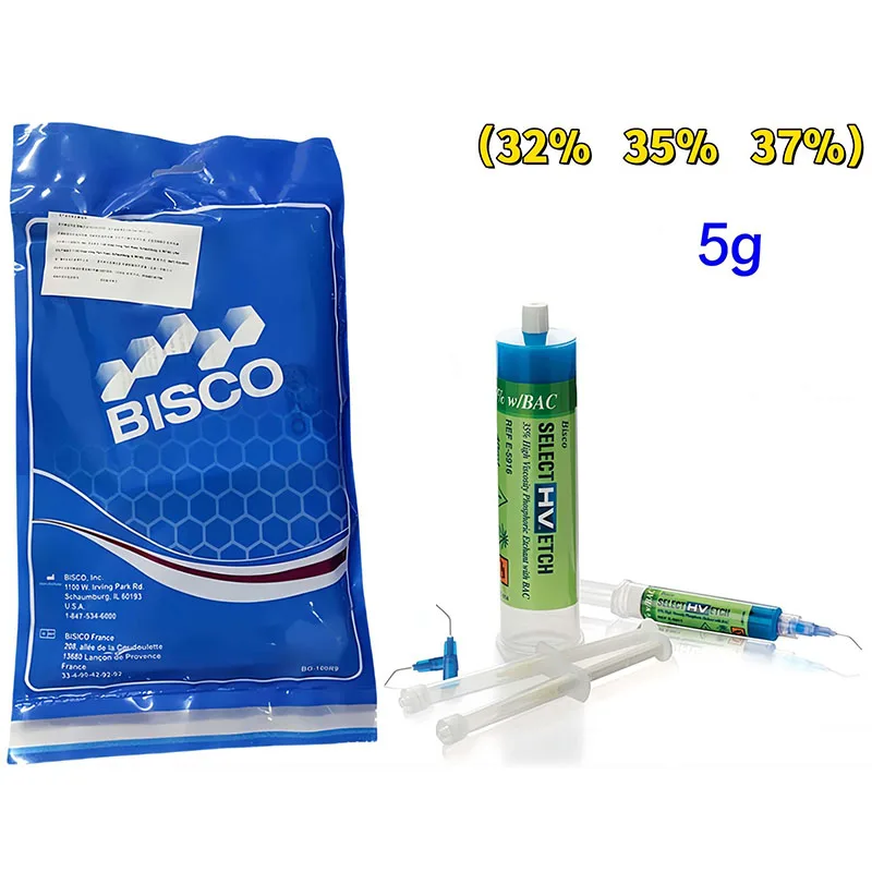 Dental Material BISCO 32% Semi Gel Phosphoric Acid Etchant 35% Stain Layer Removal 37% Oral Etching Agent Material 5g/tube
Dental Material BISCO 32% Semi Gel Phosphoric Acid Etchant 35% Stain Layer Removal 37% Oral Etching Agent Material 5g/tube