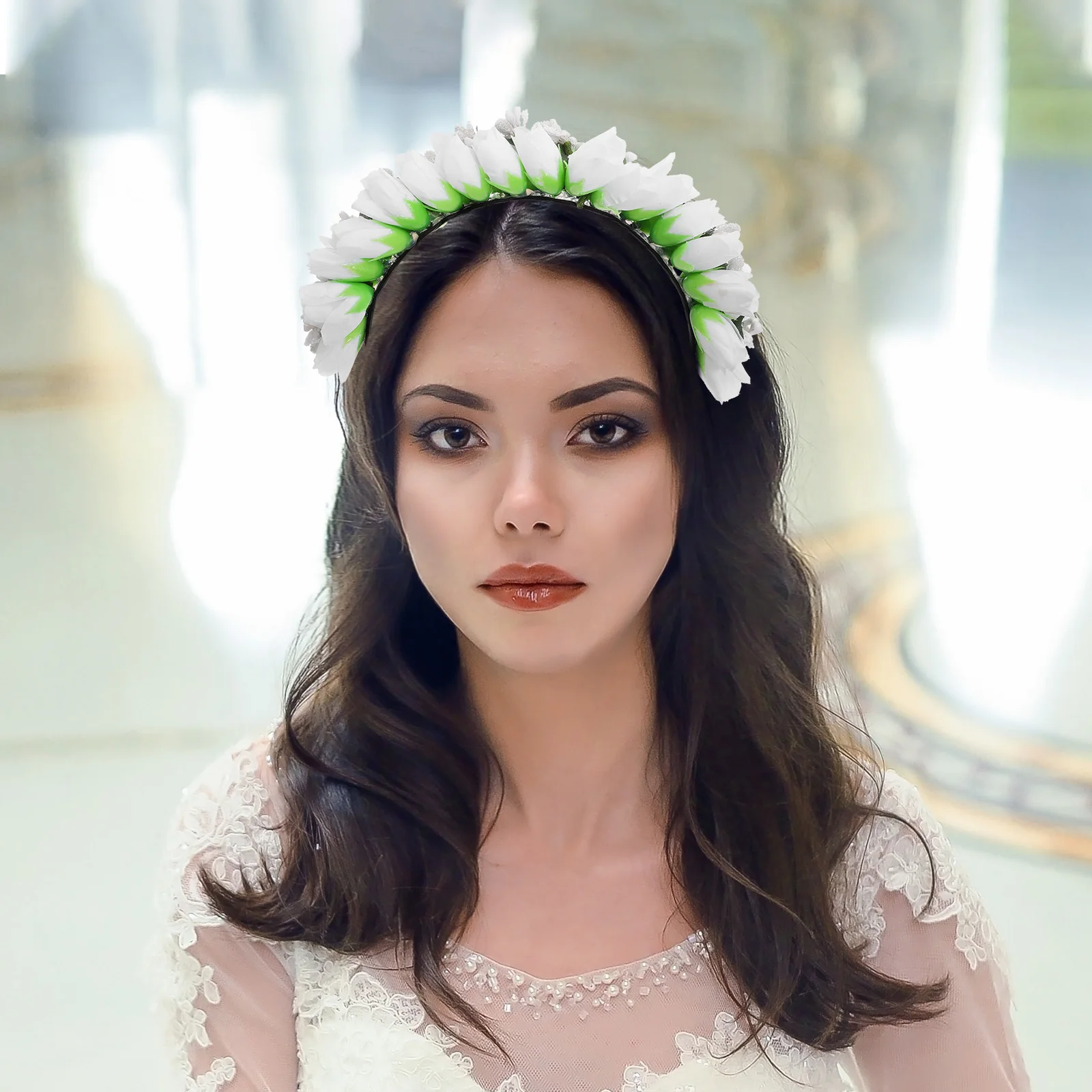 Simulated Tulip Flower Headband Floral Hair Accessories Wedding Party Decorations Crown Headdress Comfortable Cloth Flowers
Simulated Tulip Flower Headband Floral Hair Accessories Wedding Party Decorations Crown Headdress Comfortable Cloth Flowers