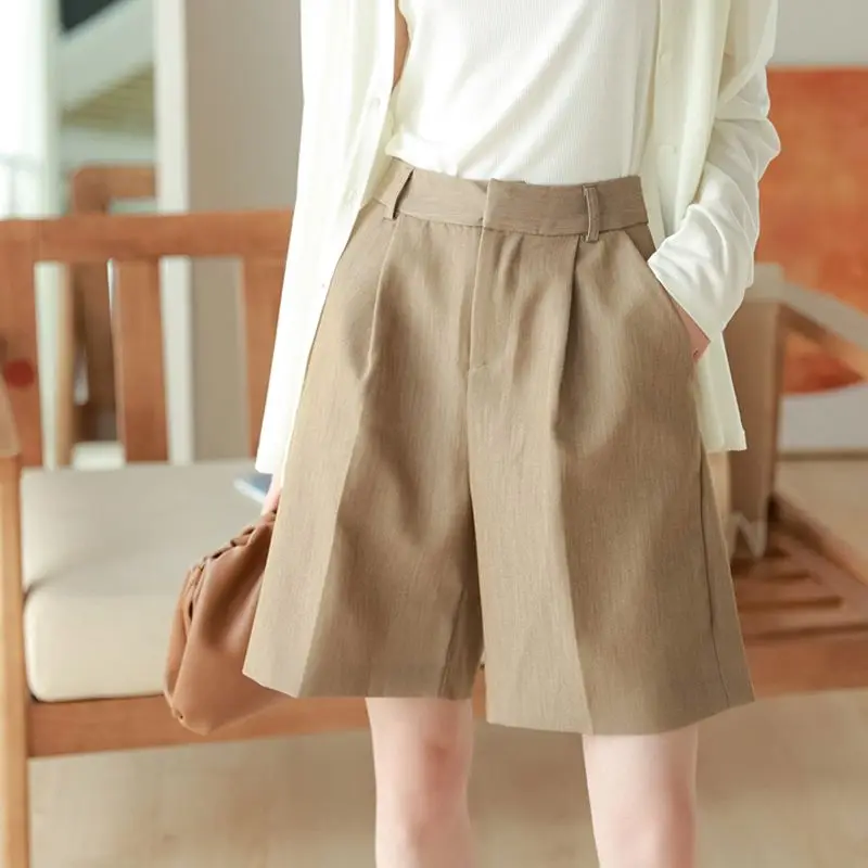 2024 Women Casual High Waist Loose Panties Suit Lady Office Outwear Female Wide Leg on One Line Basic Pants Summer Shorts F59
2024 Women Casual High Waist Loose Panties Suit Lady Office Outwear Female Wide Leg on One Line Basic Pants Summer Shorts F59
