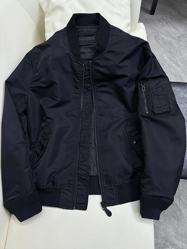 Men's Bomber Pilot Jaet ort Sle Baseball irt Autumn Spring Cleanfit Zipper Decorated Workwear Coat Stand Fit Teenage
Men's Bomber Pilot Jaet ort Sle Baseball irt Autumn Spring Cleanfit Zipper Decorated Workwear Coat Stand Fit Teenage