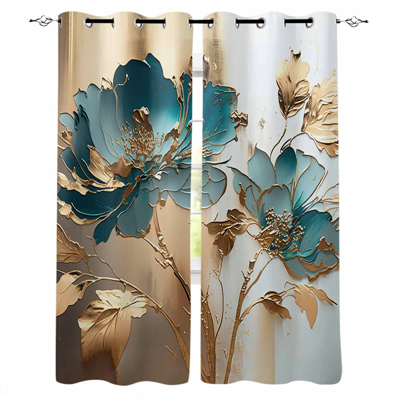 Oil Painting Flowers Window Curtains for Living Room Kitchen Curtain Bedroom Decorative Window Treatments
Oil Painting Flowers Window Curtains for Living Room Kitchen Curtain Bedroom Decorative Window Treatments