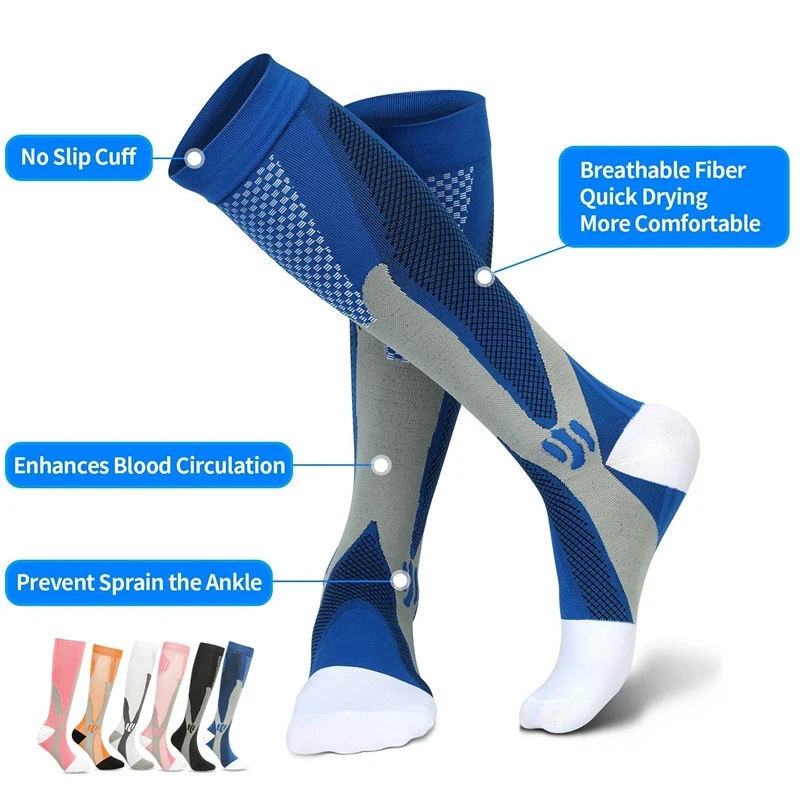 Running Compression Socks Stockings 20-30 mmhg Men Women Sports Socks for Nursing Rugby Marathon Cycling Football Varicose Veins
Running Compression Socks Stockings 20-30 mmhg Men Women Sports Socks for Nursing Rugby Marathon Cycling Football Varicose Veins