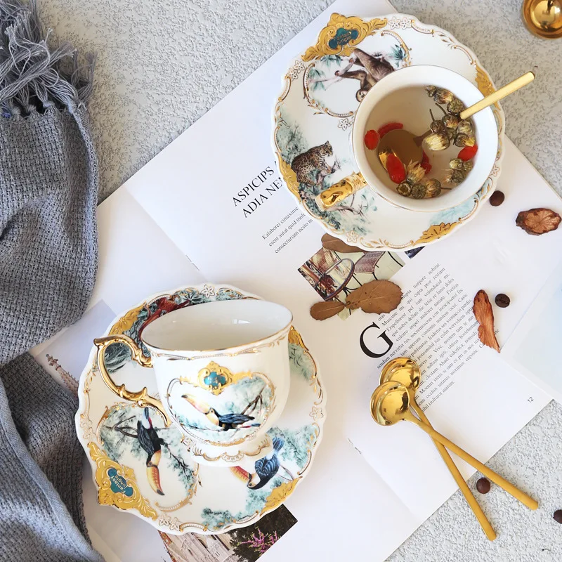 English Jungle Ceramic Coffee Cup European Coffee Cup Dish Set Household Simple Afternoon Tea Tea Cup
English Jungle Ceramic Coffee Cup European Coffee Cup Dish Set Household Simple Afternoon Tea Tea Cup