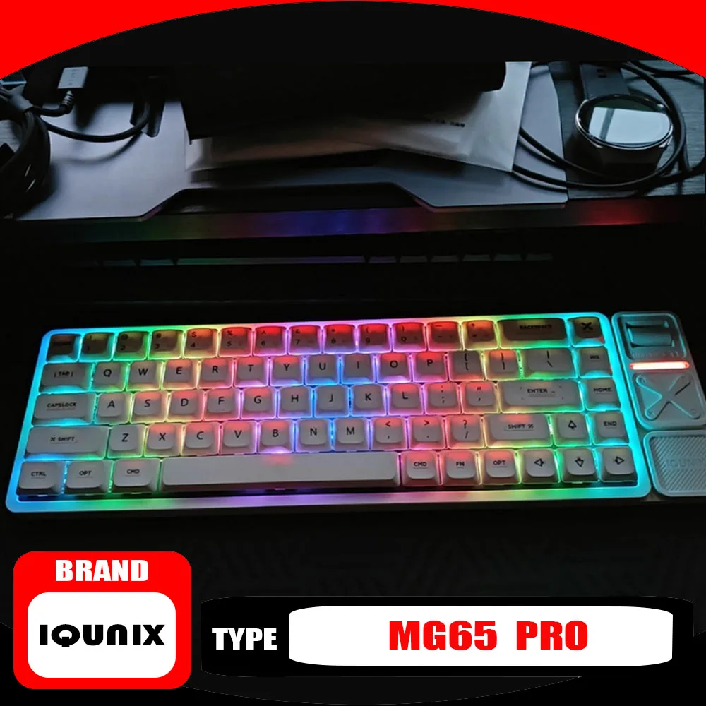 IQUNIX MG65 Pro Wireless Bluetooth Mechanical Keyboard Sensitive Low Axis Hot Swap RGB Aluminium Alloy CNC Gamer Keyboard Gifts
IQUNIX MG65 Pro Wireless Bluetooth Mechanical Keyboard Sensitive Low Axis Hot Swap RGB Aluminium Alloy CNC Gamer Keyboard Gifts