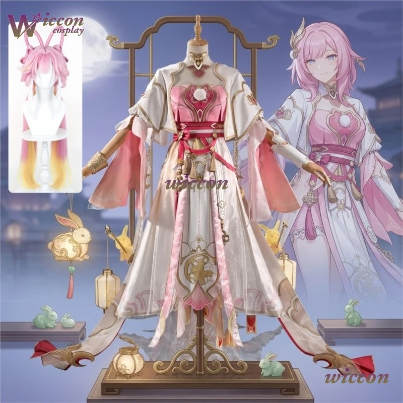 pajs/ Game Cosplay Honkai Impact 3rd Elysia Cosplay New Clothing Hi Love Elf Lunar Grace Cosplay Costume Full Set Wig Women
pajs/ Game Cosplay Honkai Impact 3rd Elysia Cosplay New Clothing Hi Love Elf Lunar Grace Cosplay Costume Full Set Wig Women