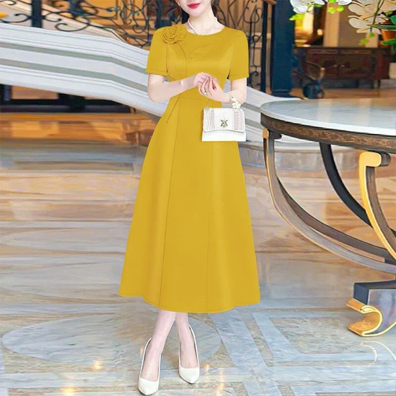 Элегантное атласное платье ZANZEA 2026 для вечеринок, женское стильное платье с 3D цветами, летний сарафан, модное платье А-силуэта с коротким рукавом, миди-платье для работы
Элегантное атласное платье ZANZEA 2026 для вечеринок, женское стильное платье с 3D цветами, летний сарафан, модное платье А-силуэта с коротким рукавом, миди-платье для работы