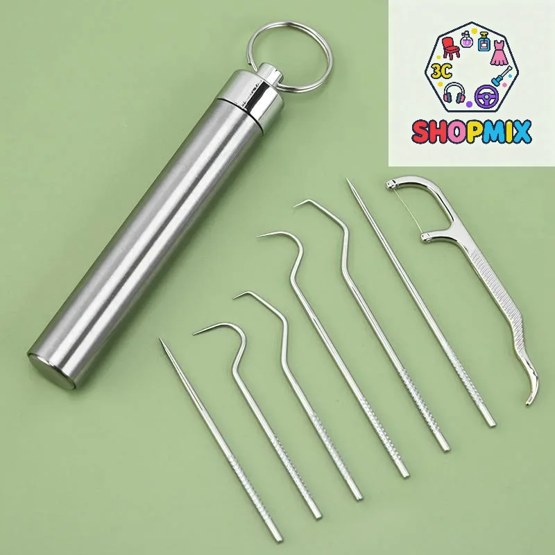 Stainless Steel Toothpick Set Tooth Flossing Reusable Toothpicks Portable Toothpick Floss Teeth Cleaner Oral Cleaning
Stainless Steel Toothpick Set Tooth Flossing Reusable Toothpicks Portable Toothpick Floss Teeth Cleaner Oral Cleaning
