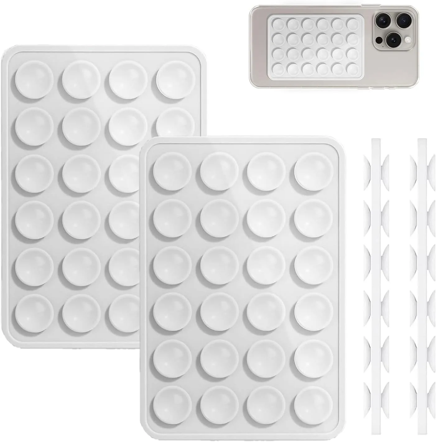 2PCS Silicone Suction Phone Case Mount,Non Slip Suction Cup Phone Mount,Hands-Free Phone Accessories Holder for Selfies and Videos,Silicon Adhesive Phone Stand Sticky Cellphone Smartphone(white)
2PCS Silicone Suction Phone Case Mount,Non Slip Suction Cup Phone Mount,Hands-Free Phone Accessories Holder for Selfies and Videos,Silicon Adhesive Phone Stand Sticky Cellphone Smartphone(white)