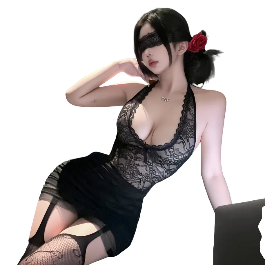 Cute Lace Perspective Cosplay Office Secretary Uniform Sexy Halter Bodycon Mini Dress Erotic Lingerie Babydoll Porno Bar Uniform
Cute Lace Perspective Cosplay Office Secretary Uniform Sexy Halter Bodycon Mini Dress Erotic Lingerie Babydoll Porno Bar Uniform