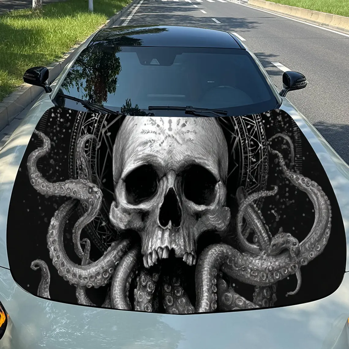 Gothic Octopus and Skull Durable Car Hood Stickers, Suitable for Most Vehicles, Ideal Gift, for Exterior Use, Vehicle Hood Prote
Gothic Octopus and Skull Durable Car Hood Stickers, Suitable for Most Vehicles, Ideal Gift, for Exterior Use, Vehicle Hood Prote