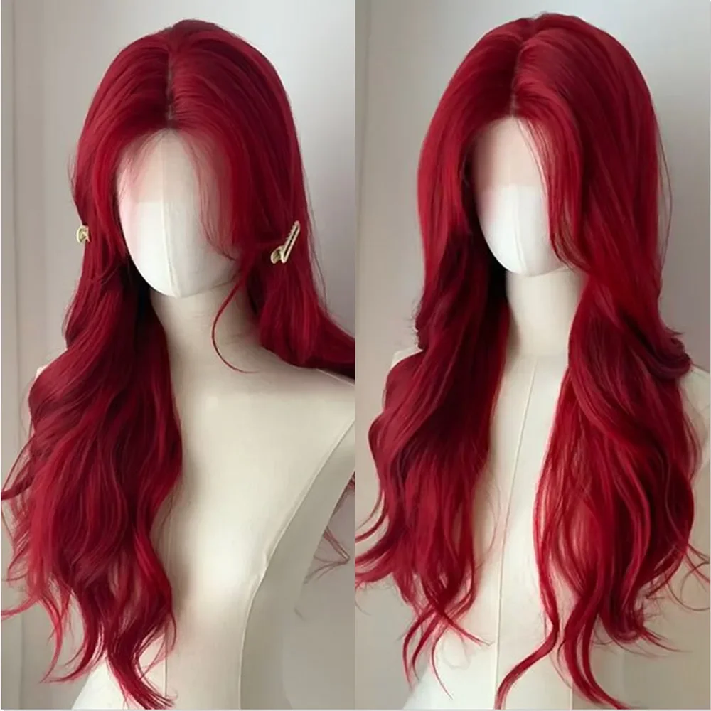 Red Synthetic Wigs Long Body Wavy Wig Natural Hairline Daily Red Hair Heat Resistant Fiber Smooth Party Cosplay Wig
Red Synthetic Wigs Long Body Wavy Wig Natural Hairline Daily Red Hair Heat Resistant Fiber Smooth Party Cosplay Wig
