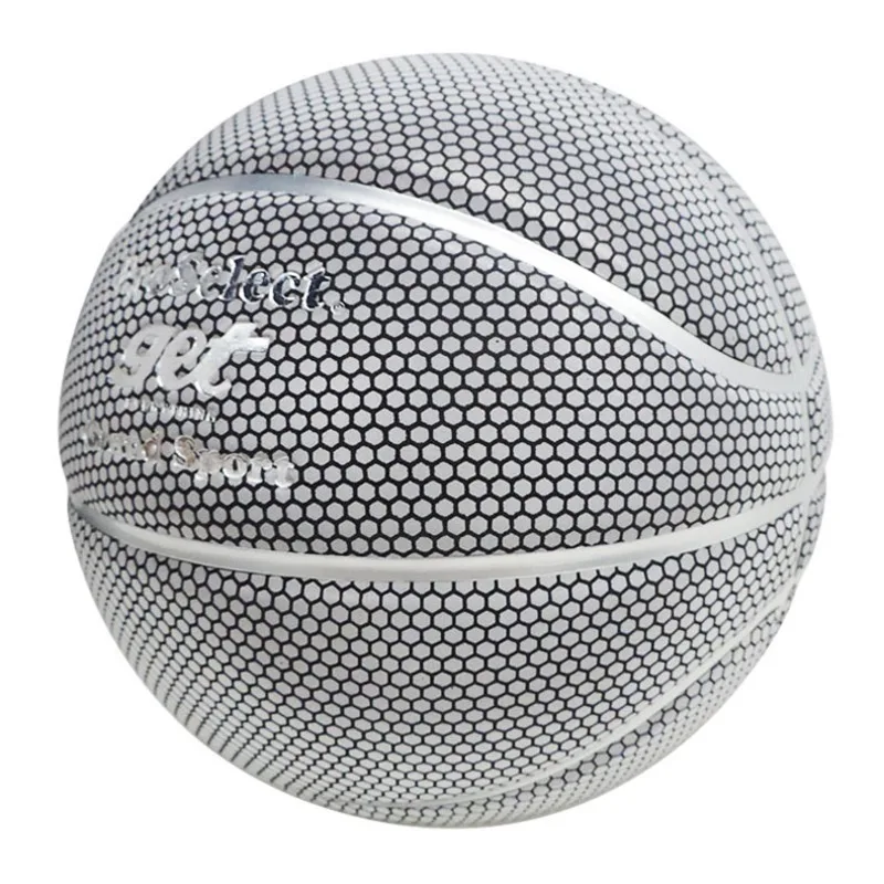 Standard Basketball Ball Reflective Basketball Adults Indoor Outdoor Size 7 Honeycomb Silver PU Training Competition Ball
Standard Basketball Ball Reflective Basketball Adults Indoor Outdoor Size 7 Honeycomb Silver PU Training Competition Ball