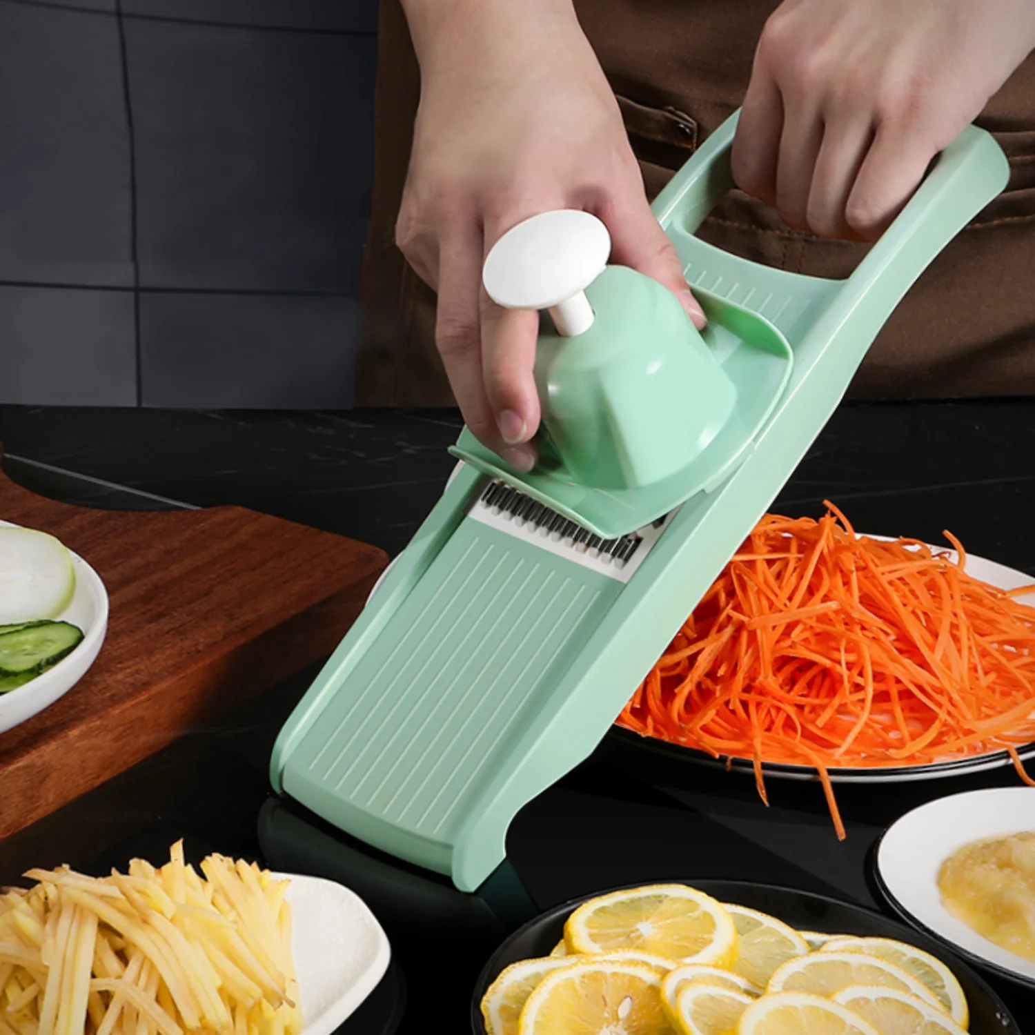 Set Stainless Steel Vegetable Slicing Wizard - Effortless Chopping, Multifunctional Grater & Potato Shredder for Quick Prep
Set Stainless Steel Vegetable Slicing Wizard - Effortless Chopping, Multifunctional Grater & Potato Shredder for Quick Prep