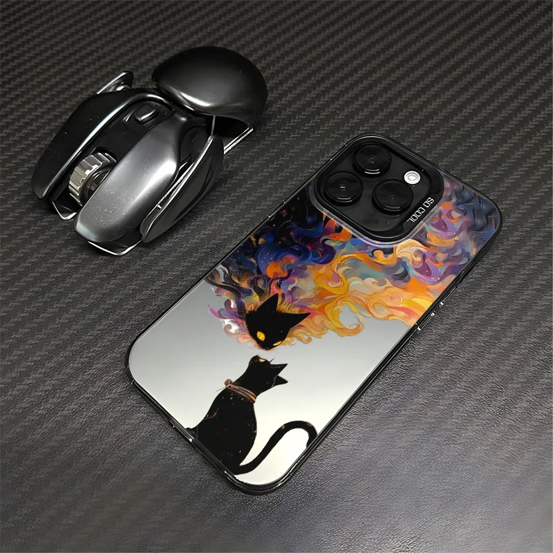 Design of cartoon black cat phone case for iPhone 16 15 14 13 12 11 Pro/ Max/Plus shock-proof rear cover anti-fingerprint
Design of cartoon black cat phone case for iPhone 16 15 14 13 12 11 Pro/ Max/Plus shock-proof rear cover anti-fingerprint