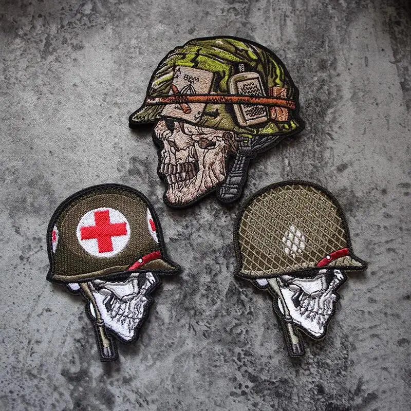 Delicate Full Embroidery Badge Skull GI Armband Laser Cut Three-dimensional Morale Tactical Bag Hook&loop Backpack Patches
Delicate Full Embroidery Badge Skull GI Armband Laser Cut Three-dimensional Morale Tactical Bag Hook&loop Backpack Patches