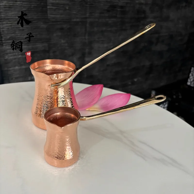 Handmade Pure Copper Turkish Coffee Pot, Red Copper Cute 500ml Small Milk Pot, Red Copper Sharing Pot, Boiling Sugar Sauce Pot
Handmade Pure Copper Turkish Coffee Pot, Red Copper Cute 500ml Small Milk Pot, Red Copper Sharing Pot, Boiling Sugar Sauce Pot