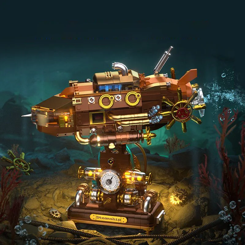 Idea Cyber Movie Game Steam Punk Vehicles Building Block SteamShip Construction Model Sets Bricks Toys Collection With Light
Idea Cyber Movie Game Steam Punk Vehicles Building Block SteamShip Construction Model Sets Bricks Toys Collection With Light