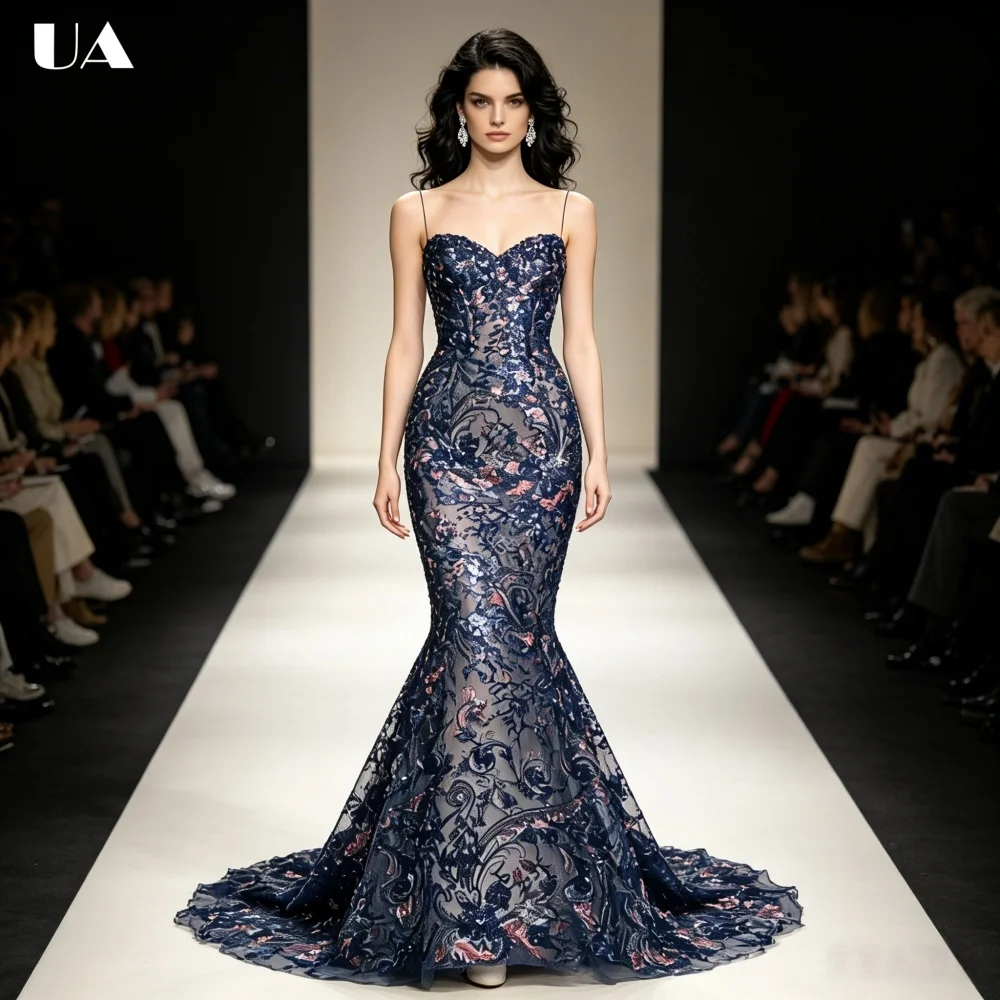 2026 New Exquisite Mermaid Embroidery Evening Dress for Woman, Elegant Spaghetti Strap Sequin Prom Dress, Customized Party Dress
2026 New Exquisite Mermaid Embroidery Evening Dress for Woman, Elegant Spaghetti Strap Sequin Prom Dress, Customized Party Dress